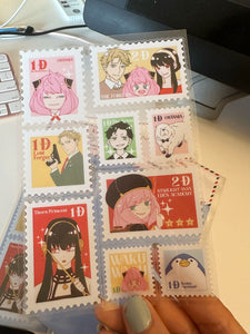 SPYxFAMILY Stamps Sticker Sheet
