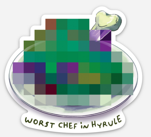 Botw Hyrule Worst Chef Sticker