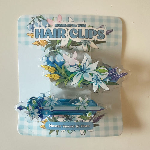 BotW Master Sword & Flora Hairclips