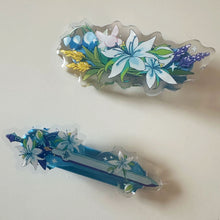 Load image into Gallery viewer, BotW Master Sword &amp; Flora Hairclips