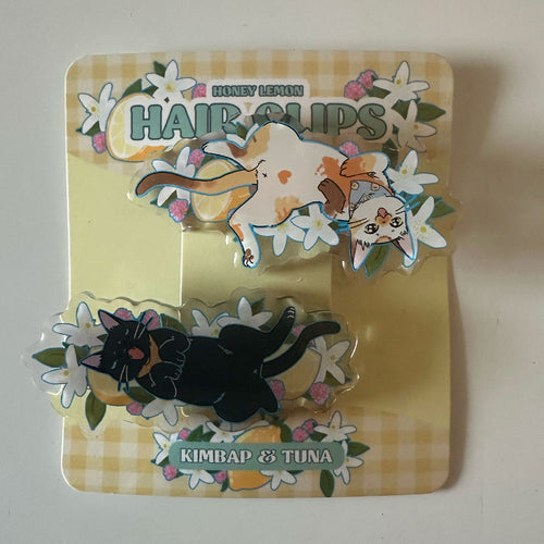 Kimbap & Tuna (HL cats) Hairclips