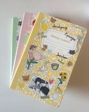 Load image into Gallery viewer, Honey Lemon Leatherette Notebook
