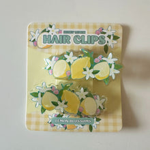 Load image into Gallery viewer, Lemon Hairclips