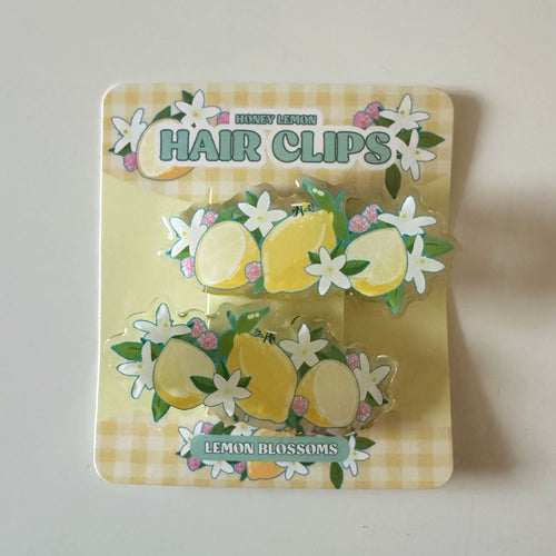 Lemon Hairclips