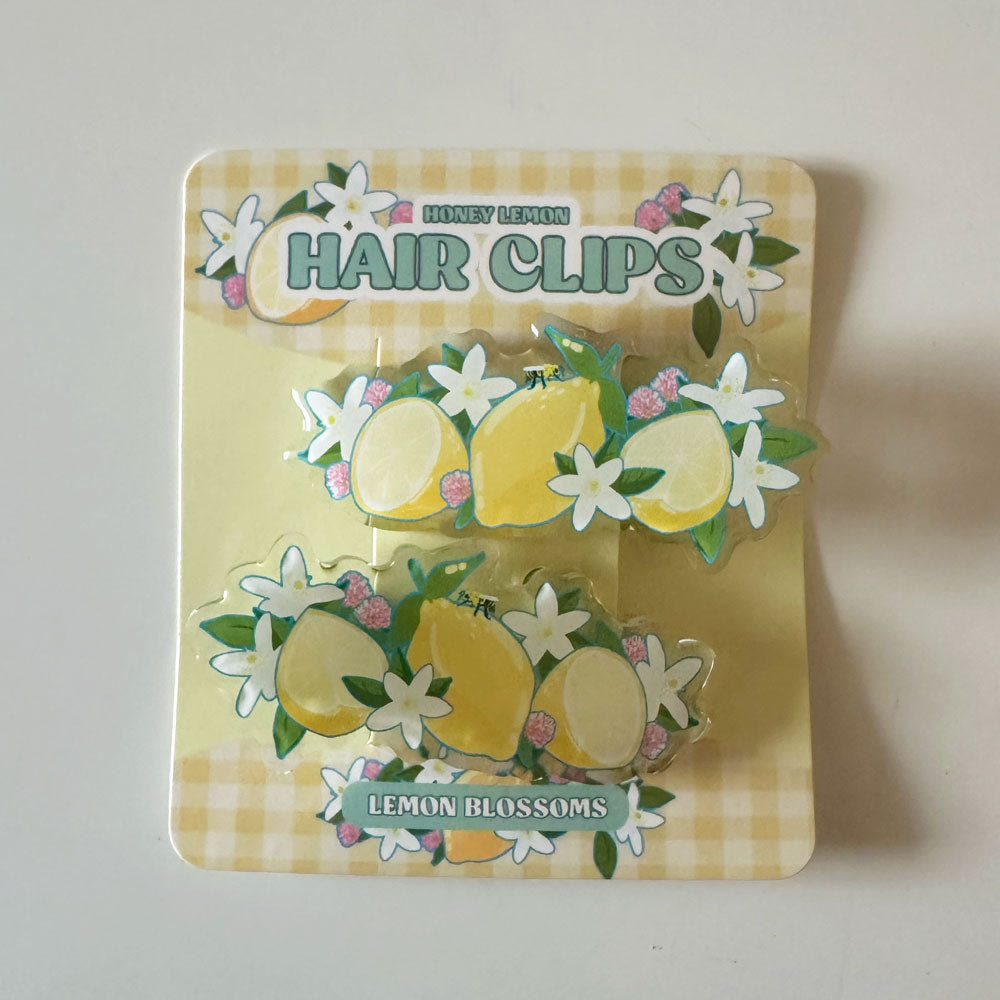Lemon Hairclips