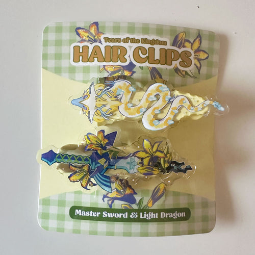 TotK Master Sword & Light Dragon Hairclips